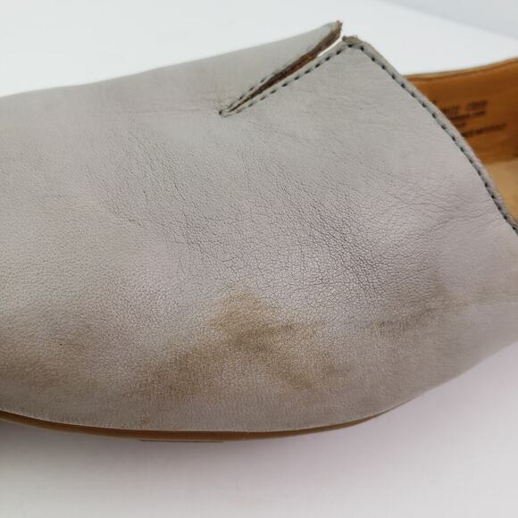 Born Sebra Womens Size 11 Gray Leather Slip On Casual Comfort Loafer Shoes - Picture 11 of 14